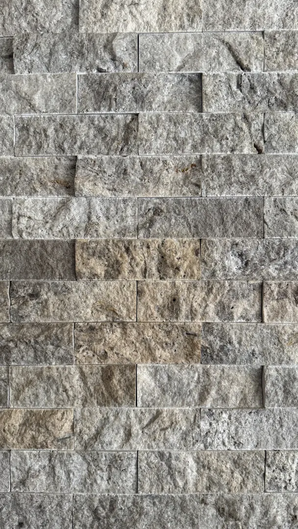 Silver Traverten Patlatma Taş