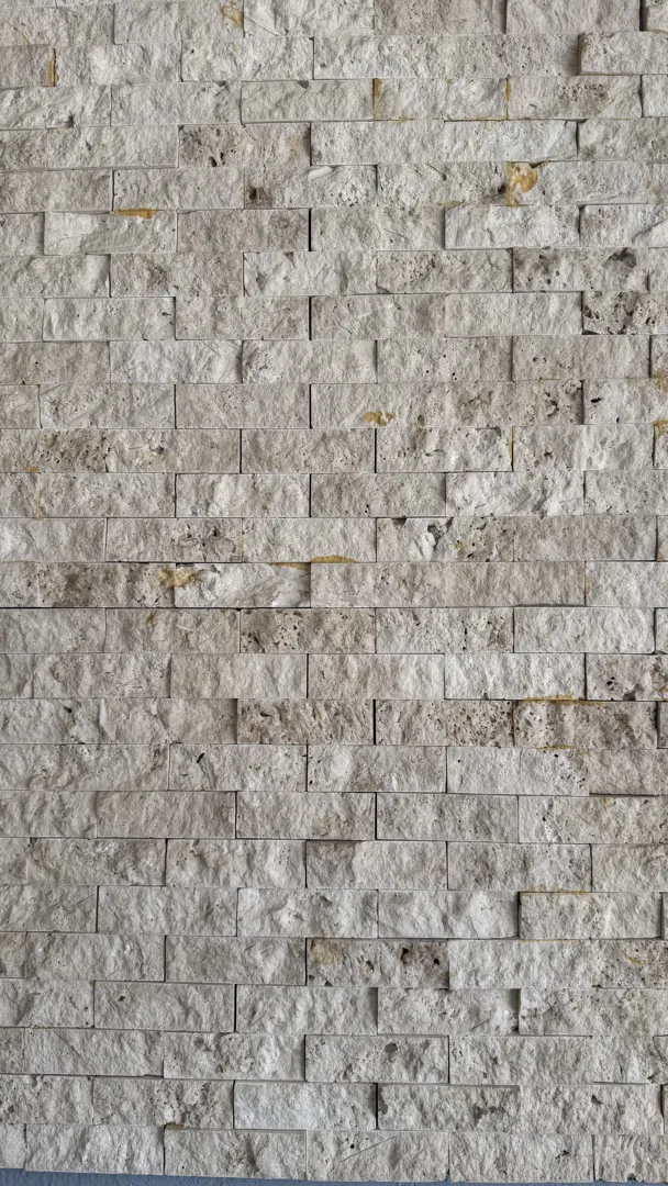 2.5 x 5 Silver Traverten Patlatma Taş